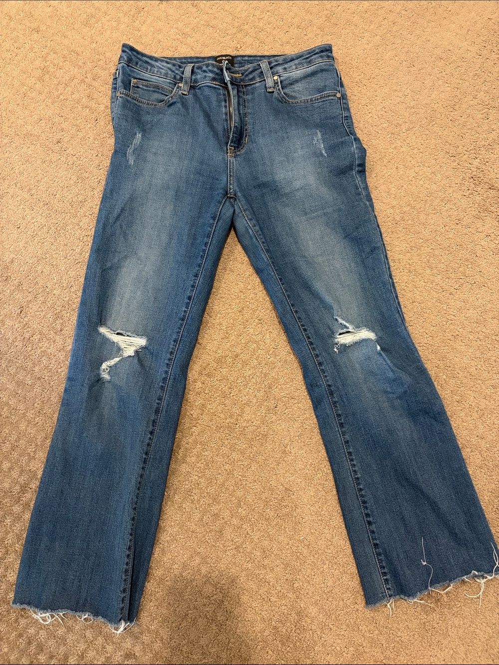 Just Black brand Women’s Distressed Denim Jeans